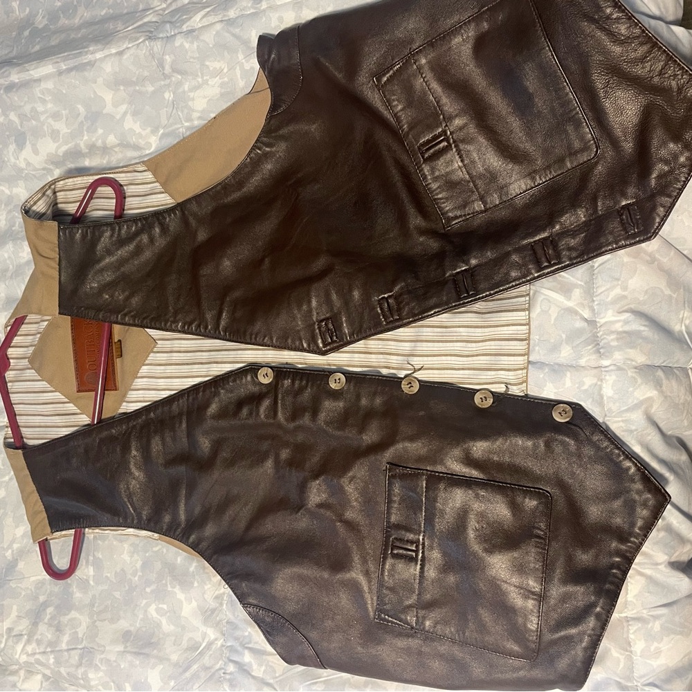 Schaefer Leather Western Vest